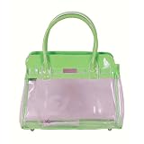 Candice Small Clear Handbag - Green