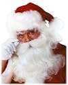 Santa Wig and Beard Made of Teviron fiber - Size: One size fits most adults