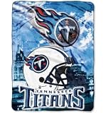 Tennessee Titans 60 x 80 inch Royal Plush Raschel Throw Blanket - Aggression Style