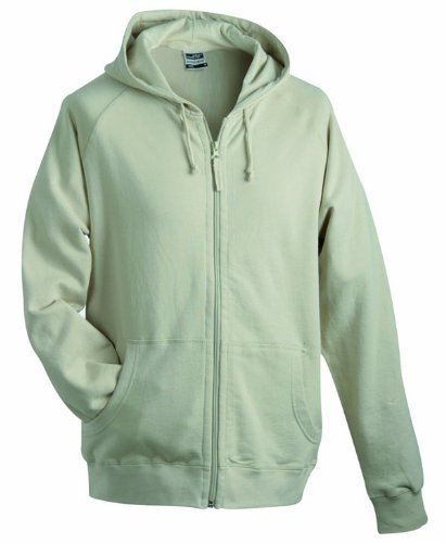 James & Nicholson Herren Sweatjacke Hooded, stone, XXXL, JN059 st Preisvergleich