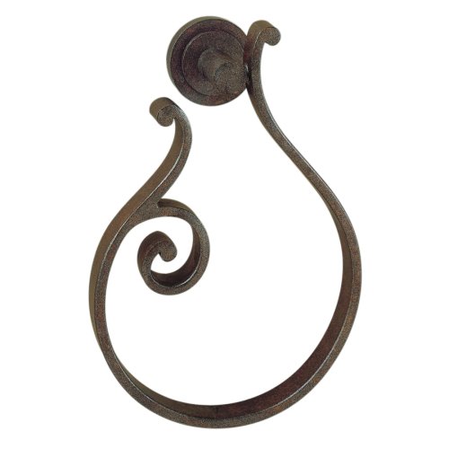 Murray Feiss BA1703CB Tuscan Villa 3-Inch x 3-Inch Towel Ring, Corinthian Bronze