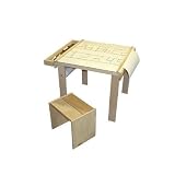 Beka Deluxe Art Table Desk with Wooden Stool