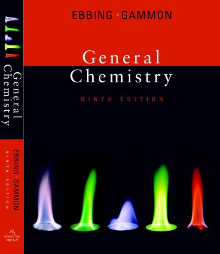 Gammon's General Chemistry, Ebbing, Darrell D. and Gammon, Steven D., 0618949887