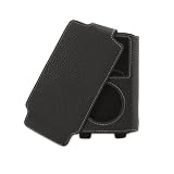 Griffin Elan Leather Case with Removable Leather Flip-Down Cover for 80/120 GB iPod classic 6G (Black)