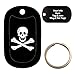Custom Engraved Pet Tag - JOLLY ROGER BONES - Dog Tag - Tag-Z Wag-Z