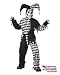 Kids Evil Jester Child Halloween Costume Boys Scary Skull Mask Clown Outfit