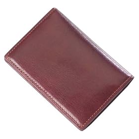 Clava Glazed Leather Flap Over Card Holder