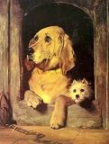 Dignity and Impudence, Dogs & Puppies Art Poster Print by Edwin Landseer, 23x29