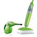 TV Das Original 01321 Cleanmaxx Dampf Mop Set- Dampfbesen und Handdampfreiniger,limonengr�n