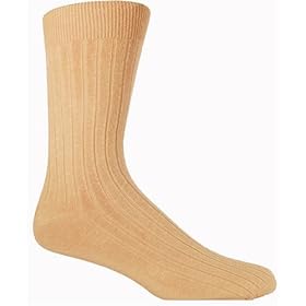 Mens 3 Pack Khaki Health Socks - Diabetic Socks