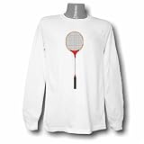 Badminton Long Sleeve T-shirt Large White