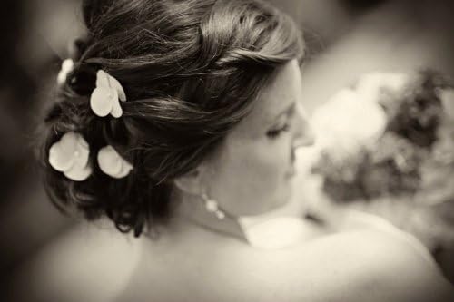 Wedding Set of 6 Small Creamy Bridal Flowers Hair Pins