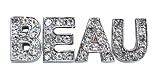 Beau Nouveau BNKITSQLTCD10 Square Letter Kit-Clear Diamond-10MM