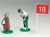from Culpitt Cake Topper Golf Set Male 3 piece 70mm with 250g green regalice
