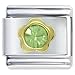 Jewelry : August Birthstone Flower Italian Charms Bracelet Link