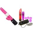 Pink Punk Rock Rabbit Pearl Vibrator Adult Sex Toy Kit