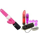 Pink Punk Rock Rabbit Pearl Vibrator Adult Sex Toy Kit