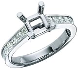 Asscher Cut Diamond Engagement Ring 1.15cttw (cz ctr)