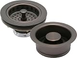 Huntington Brass Tuscan Bronze Kitchen Sink Basket Strainer and Garbage Disposal Stopper Drain