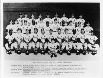 1964 St Louis Cardinals 8x10 Team Photo