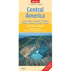 Nelles Map Central America (Landkarte) 1 : 1 750 00 / 1 : 900 000. Special Maps: Yucatan, Belize, Guatemala, El Salvador, Honduras, Nicaragua, Costa Rica, Panama and City Maps