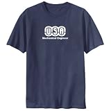 T-SHIRT NAVY BLUE " USA MECHANICAL ENGINEER " Large