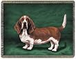 Basset Hound Throw Blanket