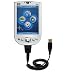 Coiled Power Hot Sync and Charge USB Data Cable w/ Tip Exchange for the HP iPAQ rx1955 - Gomadic Brand
