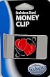 Enamel Double Heart Stainless Steel Money Clip