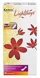  : Kotex Lightdays Pantiliners, Extra Coverage , 40 pantiliners