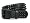 THREE ROW OF PUNK ROCK STAR METAL BLACK STUDDED LEATHER BELT SNAP ON FEATURE Size: L/XL - 40
