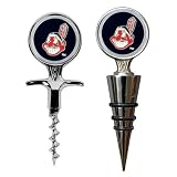 Cleveland Indians Cork Screw And Wine Bottle Topper Set