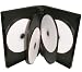 Crystal Signal - 6 Way DVD Cases Black