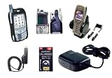 All Accessories Bundle for Palm One Treo 600 Phone (Includes: Leather Case, Swivel Belt Clip Holster...