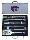 Kansas State Wildcats Logo 8 Piece Barbeque Tool Set w/ Case