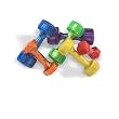 Hampton Fitness Jelly Bell Urethane-Coated 2.5 lb Red Dumbbell Pair
