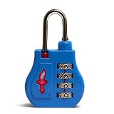 from Safe Skies LLC SAFE SKIES Liberty Bell 4-Dial TSA Combination Lock - SKY BLUE Model 47
