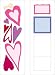 Cuttlebug 2-Inch By 6-Inch Hearts and Stamps Dies Image