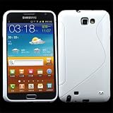 White S-Line Soft TPU Gel Case Cover For Samsung Galaxy Note / i9220 GT-N7000