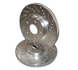 FORD FUSION 06-07 Brake Rotors - Cross-Drilled Slotted - Front Set