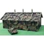 Model Power - HO B/U Army Munition Depot w/Tank, Lighted w/Fig