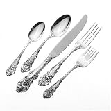 Wallace Sir Christopher 5-Piece Flatware Dinner Size Place Setting, Service for 1