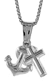 Sterling Silver Hollow Hope, Faith, Charity Charm