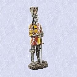 Italian knight with sword statue medieval sculpture new