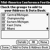 2005 Mid-American Conference Football Schedules downloadable Software