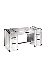 Metal Loft Mesa De Escritorio Aviator Plateado