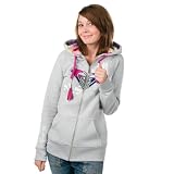 Roxy Lumberjoke Full Zip Hoody Fleece in Heather Grey