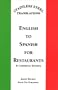 Stainless Steel Translations...English to Spanish for Restaurants and Commercial Kitchens