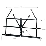 譜面台 軽量！卓上譜面台 ソフトケース付 MS-140/BK
