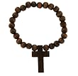 Wooden Stretch Cross Bracelet